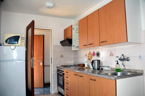 Kuchyň nebo kuchyňský kout v ubytování Hiša v Travniku