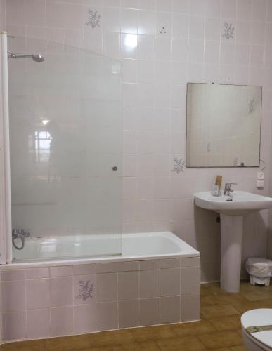 Koupelna v ubytování Mesón Kubano B&B