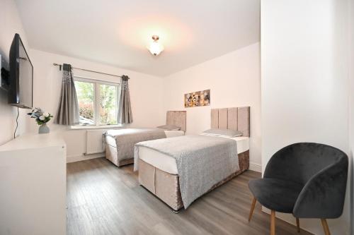 Postel nebo postele na pokoji v ubytování Luxury 2Bedroom - 2Bath - Prime location - Patio