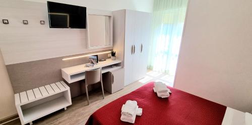 TV a/nebo společenská místnost v ubytování Hotel Camay
