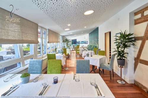 Zona de estar de Hôtel Restaurant Au Cygne