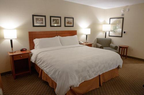 เตียงในห้องที่ Holiday Inn Battle Creek, an IHG Hotel