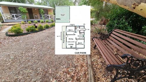 The floor plan of Barossa Country Cottages