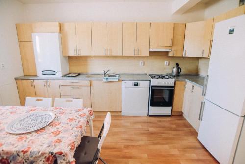 Η κουζίνα ή μικρή κουζίνα στο Apartmány Klimkovice
