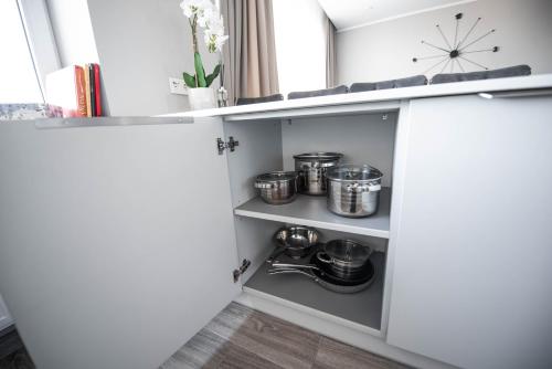 Η κουζίνα ή μικρή κουζίνα στο E.D. Luxury Apartaments