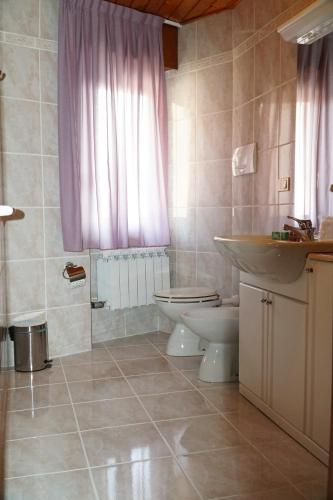 Koupelna v ubytování Hotel Iscla