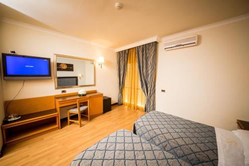 Hotel Aresにあるベッド