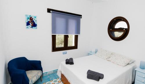 Χώρος καθιστικού στο Habitacion en la Finca Casa Halcon