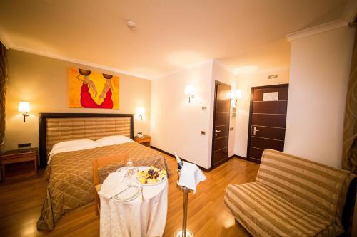 Hotel Aresにあるベッド