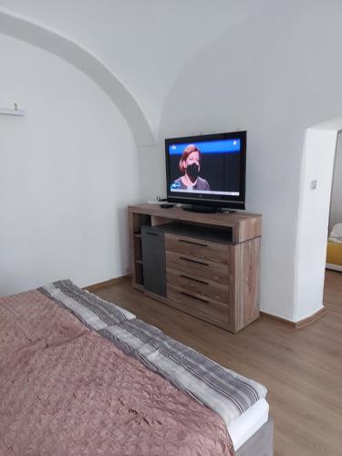 TV a/nebo společenská místnost v ubytování Picolo Levoča