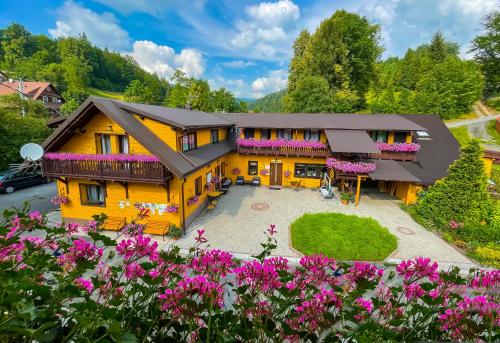 Ein Garten an der Unterkunft Willa Maria i Natasza