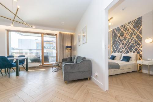 Posedenie v ubytovaní Pomorskie Apartamenty Bernadowska Gold