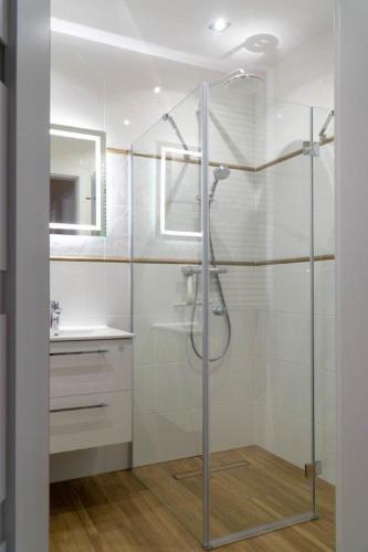Ένα μπάνιο στο Apartament przy Czarnej