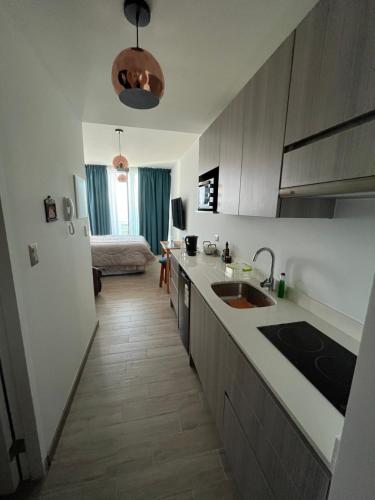Küche/Küchenzeile in der Unterkunft Apartamento Vista al Mar