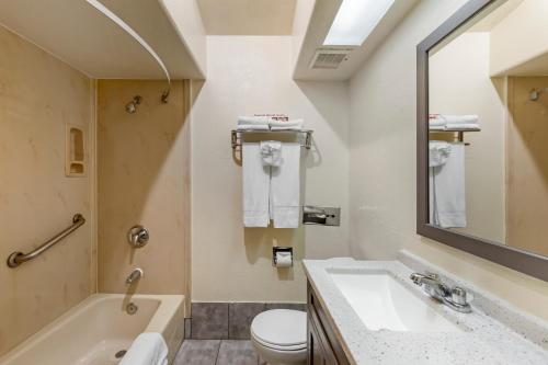 Bilik mandi di Anaheim Discovery Inn and Suites