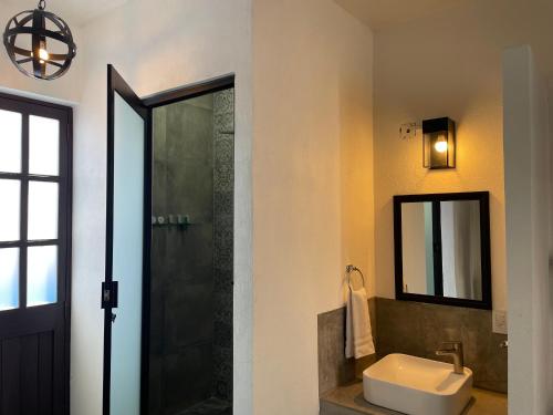 Koupelna v ubytování Hotel Casa Azul