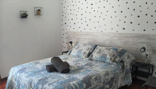 Кровать или кровати в номере A Casa da Herba
