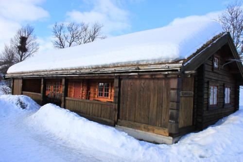 Solid and cozy cottage in a secluded location om vinteren