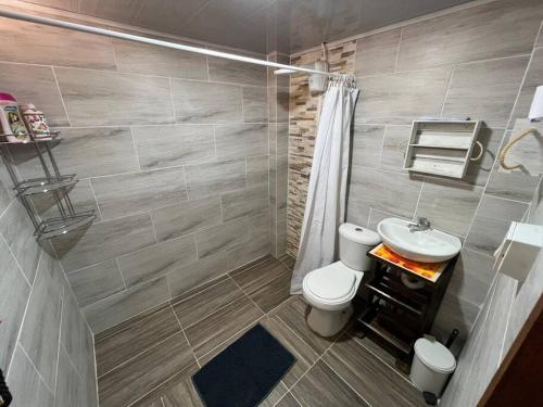 A bathroom at Refugio Aralar EcoLodge