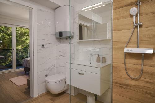 Koupelna v ubytování Apartment SABBIA