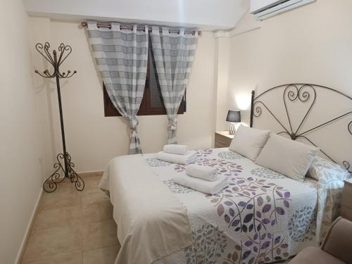 Posteľ alebo postele v izbe v ubytovaní alojamiento matilla
