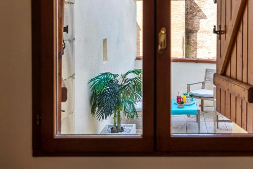 d'un balcon avec vue sur une plante. dans l'établissement T3 GAILLAC ST-JEAN-Fibre-Netflix-Parking, à Gaillac