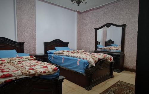 Krevet ili kreveti u jedinici u okviru objekta Comfy 3 Bedrooms Apartment in Cairo 87