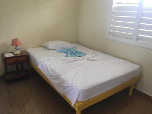 a small bed in a room with a window at Casa Carlos Valido in Viñales