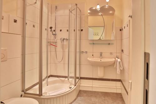 Koupelna v ubytování Berliner Hof Berliner Hof Appartement 313