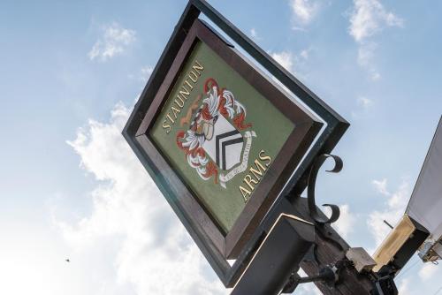 a sign for the new york yankees at Staunton Arms in Staunton in the Vale