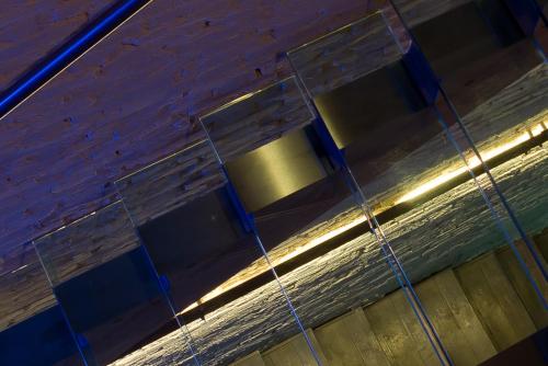 a building with lights on the side of it at Residenze Romano Ristorante & SPA albergo diffuso - WHITE in Foggia