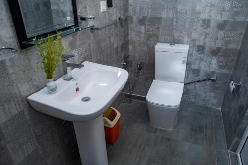 Koupelna v ubytování Sky Edge Homestay