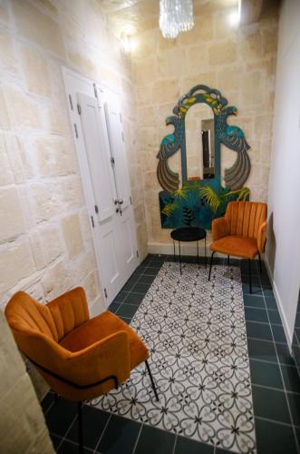 Posezení v ubytování Senglea Suites
