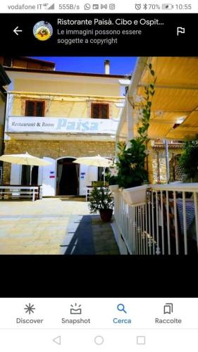 a screenshot of a website of a building at Ristorante Paisà. Cibo e Ospitalità in Agnone
