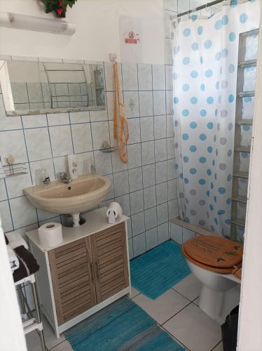Koupelna v ubytování Villa AGNES AU COEUR DE LA MARMITE