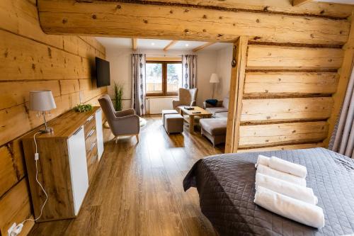 Ruang duduk di WILLA Z BALI SPA - Jacuzzi Sauny Grota Solna-Tężnia