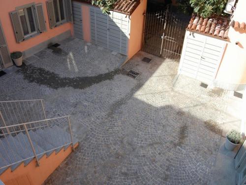 an aerial view of a courtyard of a house with doors at Residenza il Nespolo - Estella Hotel Collection in Turin