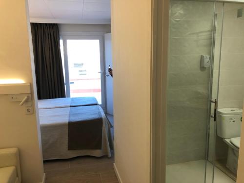 Koupelna v ubytování Hotel Claramar