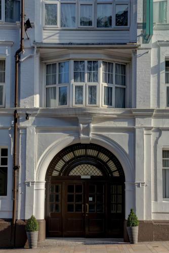 a large building with a large wooden door at Best Western Stoke on Trent City Centre Hotel in Stoke on Trent