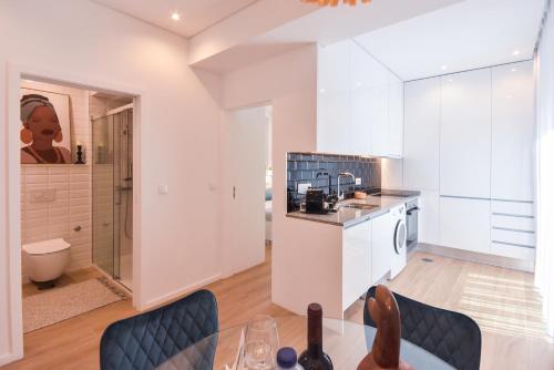 Kuchyň nebo kuchyňský kout v ubytování Oporto lovely house deluxe