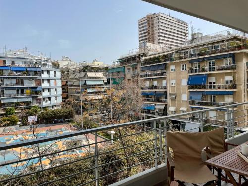 Balkón alebo terasa v ubytovaní Ageliki's Athens Apartment