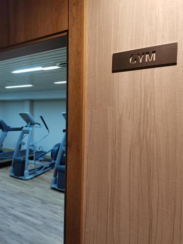 Das Fitnesscenter und/oder die Fitnesseinrichtungen in der Unterkunft Hotel Zentral Mayoral