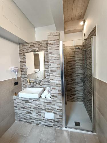 Koupelna v ubytování Il B&B di PIAZZA MOTTA