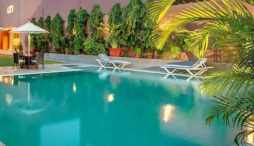Bazén v ubytování Hotel Hindusthan International, Varanasi nebo v jeho okolí
