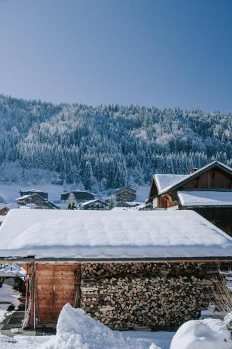 Το Les Chalets de Jean Jeanne - Chalet La Bornette τον χειμώνα