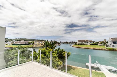 a view of a river from the balcony of a house at The Holy Hill Royal Alfred Marina in Port Alfred
