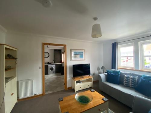 Area soggiorno di Little Acorn - 2-Bed Anstruther Apartment