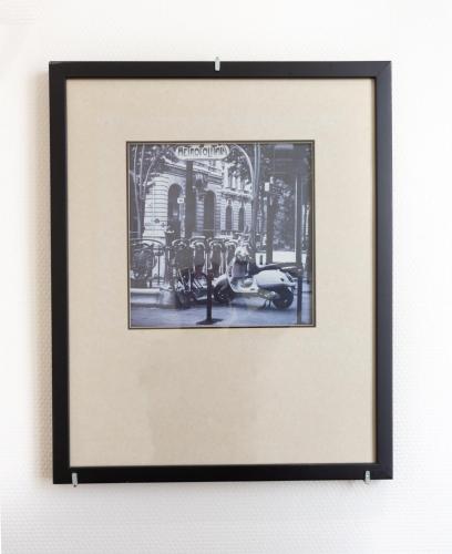 a black and white picture of a city at Hotel Mimosa Paris in Paris