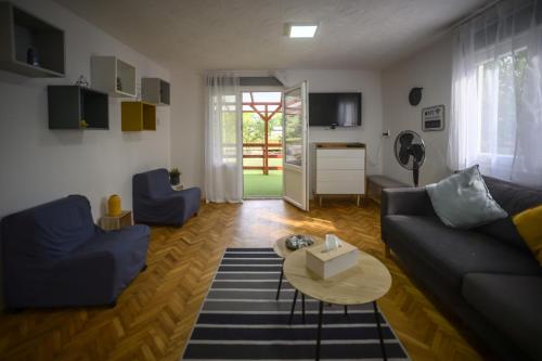 Ruang duduk di Fortuna Vendégház