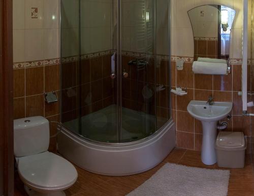 Koupelna v ubytování Туркомплекс Едельвейс